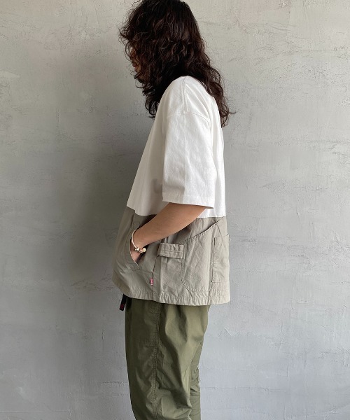 CHUMS（チャムス）の「[CHUMS/チャムス] ヘビーウェイト バックサイドユーティリティポケットTシャツ（Tシャツ/カットソー・レディース・ホワイト/ブラック・M/L/XL）」の8枚目の写真