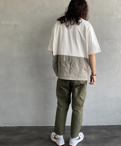 CHUMS（チャムス）の「[CHUMS/チャムス] ヘビーウェイト バックサイドユーティリティポケットTシャツ（Tシャツ/カットソー・レディース・ホワイト/ブラック・M/L/XL）」の11枚目の写真