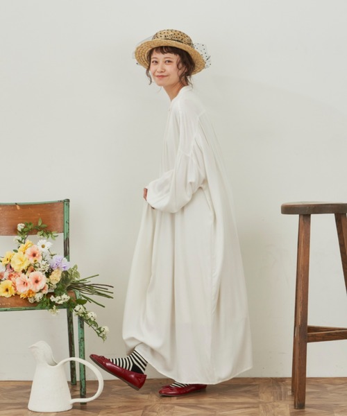 MERLOT（メルロー）の「ドットチュールカンカン帽（ハット・レディース・ナチュラル・FREE）」の6枚目の写真