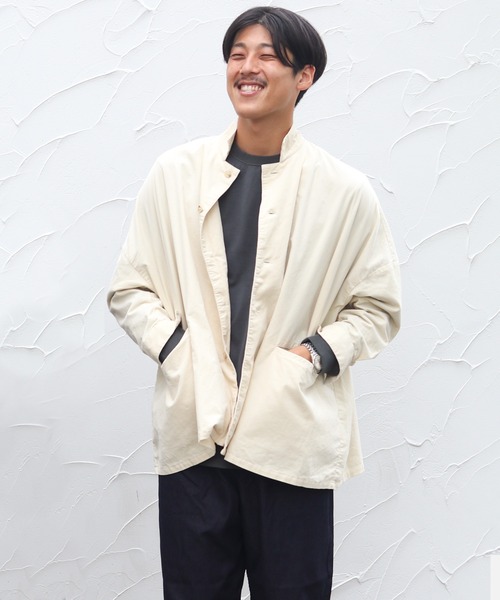 SETTO（セット）の「MARKET SHIRT：シャツジャケット（その他アウター・レディース・ダークグレー/アイボリー・FREE）」の6枚目の写真