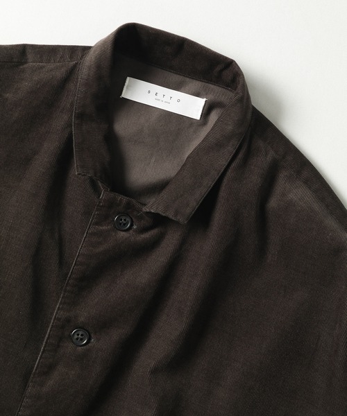 SETTO（セット）の「MARKET SHIRT：シャツジャケット（その他アウター・レディース・ダークグレー/アイボリー・FREE）」の3枚目の写真