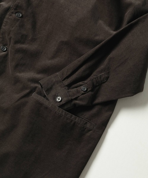 SETTO（セット）の「MARKET SHIRT：シャツジャケット（その他アウター・レディース・ダークグレー/アイボリー・FREE）」の5枚目の写真