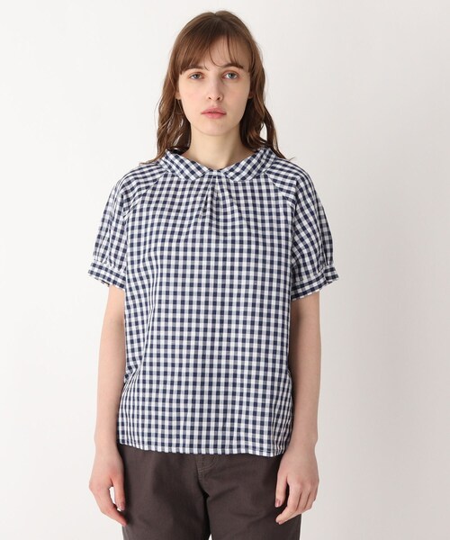 LAURA ASHLEY(ローラアシュレイ)の「バックボタンラウンドカラーラグランシャツ(シャツ/ブラウス・レディース・ホワイト・38)」の2枚目の写真
