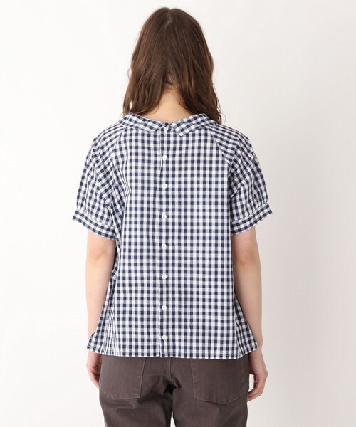 LAURA ASHLEY(ローラアシュレイ)の「バックボタンラウンドカラーラグランシャツ(シャツ/ブラウス・レディース・ホワイト・38)」の4枚目の写真