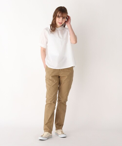 LAURA ASHLEY(ローラアシュレイ)の「バックボタンラウンドカラーラグランシャツ(シャツ/ブラウス・レディース・ホワイト・38)」の11枚目の写真