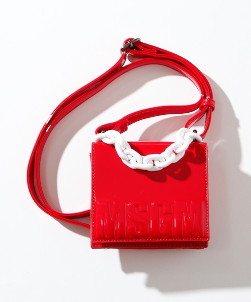 MSGM(エムエスジーエム)の「MSGM(エムエスジーエム)Kids & Junior ショルダーバッグ(ショルダーバッグ・キッズ・レッド/ライトピンク・ONE SIZE)」の2枚目の写真