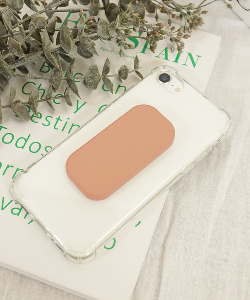 emesuelee（エメスーリー）の「スマホグリップ　スマホスタンド（スマホグッズ・レディース・ブラウン/ブルー/ピンク・フリー）」の3枚目の写真