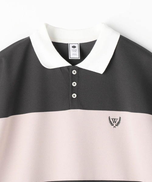 179/WG(イチナナキュウダブルジー)の「配色ポロワンピース(ワンピース・レディース・チャコールグレー/ブルー/グリーン・MEDIUM)」の22枚目の写真