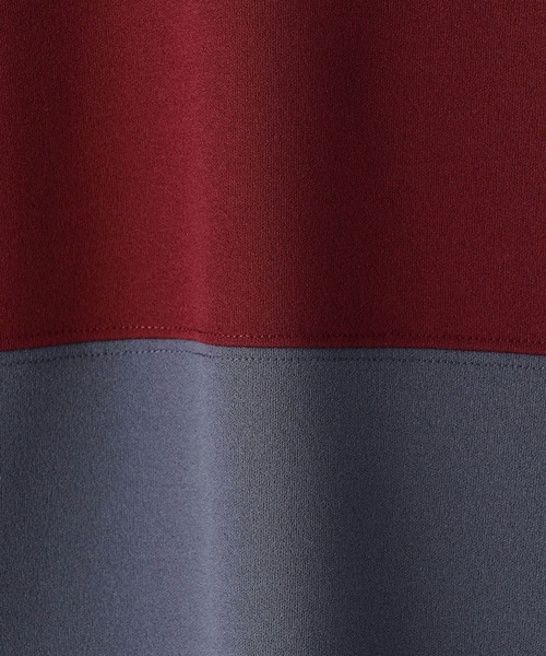 179/WG(イチナナキュウダブルジー)の「配色ポロワンピース(ワンピース・レディース・チャコールグレー/ブルー/グリーン・MEDIUM)」の15枚目の写真