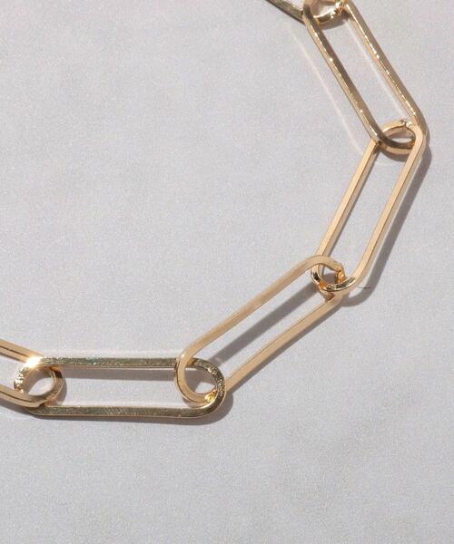 tk.TAKEO KIKUCHI(ティーケータケオキクチ)の「◆オーバルクリップブレスレット(ブレスレット・メンズ・シルバー/ゴールド・00)」の4枚目の写真