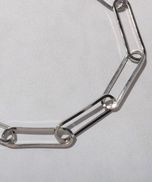 tk.TAKEO KIKUCHI(ティーケータケオキクチ)の「◆オーバルクリップブレスレット(ブレスレット・メンズ・シルバー/ゴールド・00)」の7枚目の写真