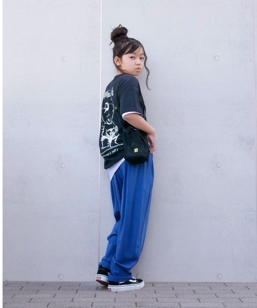 ムラサキスポーツ by 花音（ムラサキスポーツバイカノン）の「花音ｘムラサキスポーツ MarkGonzales/マークゴンザレス キッズ バックプリントTシャツ　47120927（Tシャツ/カットソー・キッズ・ホワイト/ブラック/ベージュ/グレー・110cm/100cm/120cm/130cm/140cm/150cm/160cm）」の6枚目の写真