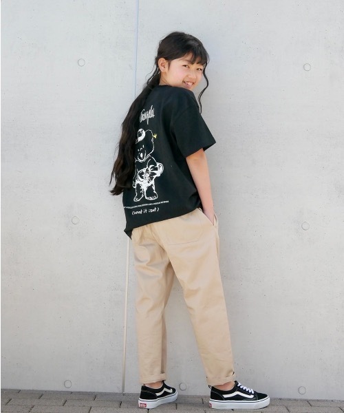 ムラサキスポーツ by 花音（ムラサキスポーツバイカノン）の「花音ｘムラサキスポーツ MarkGonzales/マークゴンザレス キッズ バックプリントTシャツ　47120927（Tシャツ/カットソー・キッズ・ホワイト/ブラック/ベージュ/グレー・110cm/100cm/120cm/130cm/140cm/150cm/160cm）」の13枚目の写真