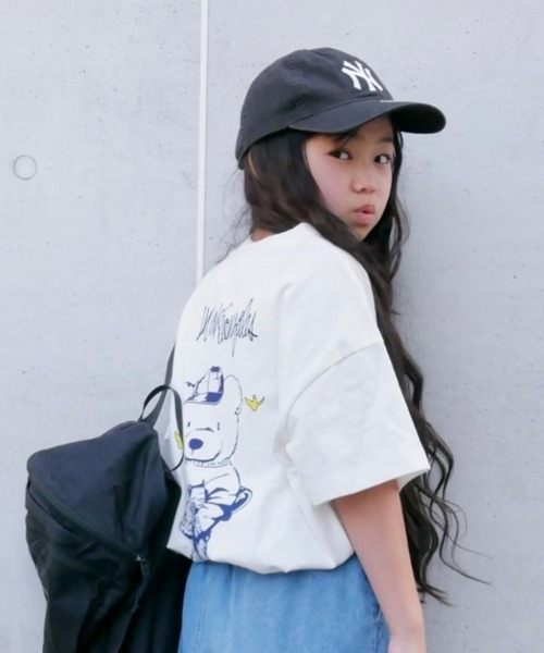 ムラサキスポーツ by 花音（ムラサキスポーツバイカノン）の「花音ｘムラサキスポーツ MarkGonzales/マークゴンザレス キッズ バックプリントTシャツ　47120927（Tシャツ/カットソー・キッズ・ホワイト/ブラック/ベージュ/グレー・110cm/100cm/120cm/130cm/140cm/150cm/160cm）」の5枚目の写真