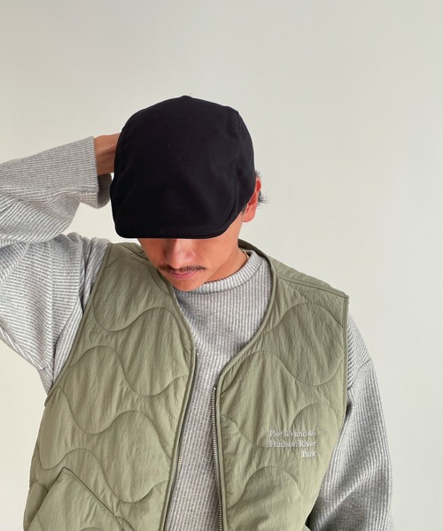 CANAL JEAN(キャナルジーン)の「El mar シンプルハンチング帽(ハンチング/ベレー帽・レディース・ブラック/ベージュ・ONE SIZE)」の19枚目の写真