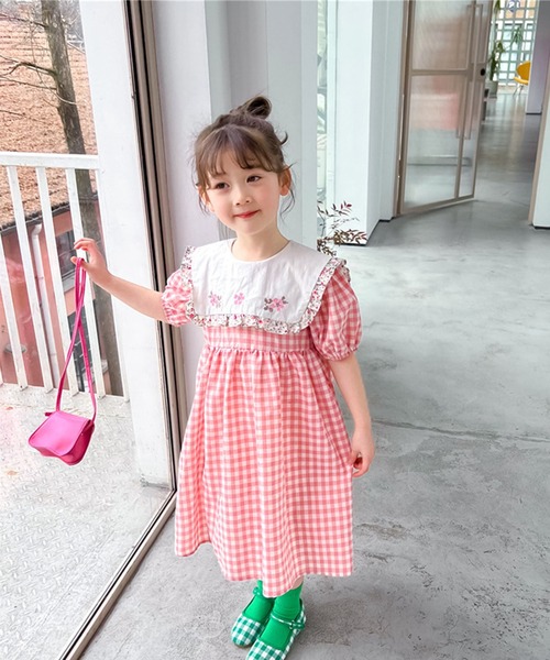 aimoha（アイモハ）の「aimoha-KIDS- 刺繍入りギンガムチェック