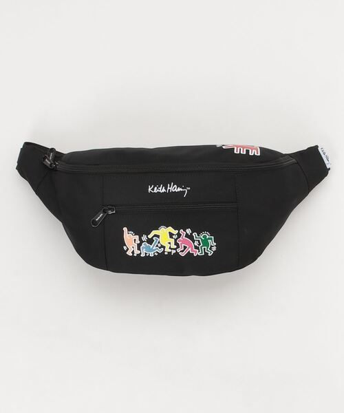 Keith Haring(キース・ヘリング)の「【Keith Haring】アートプリント ミニウエストサコッシュ KHB-KH2011 ※(ボディバッグ/ウエストポーチ・レディース・ブラック・FREE)」の7枚目の写真