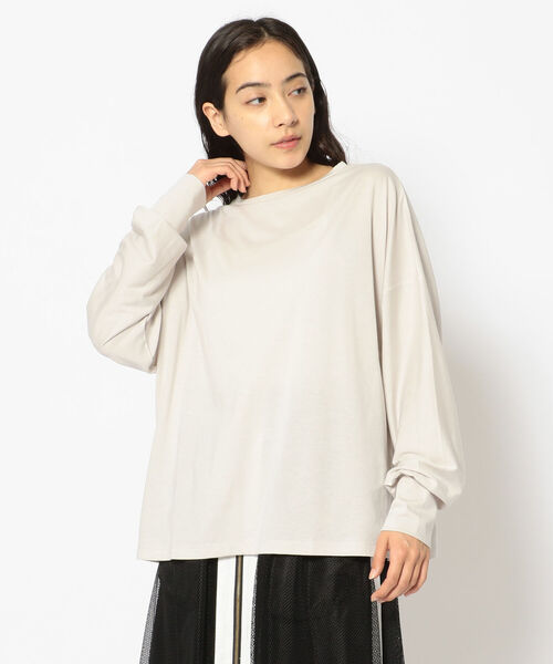 DROIT BELLO（ドロイトベロ）の「DROIT BELLO(ドロイトベロ) 袖リブカットソー（Tシャツ/カットソー・レディース・ホワイト/ライトグレー/ライム・FREE）」の17枚目の写真