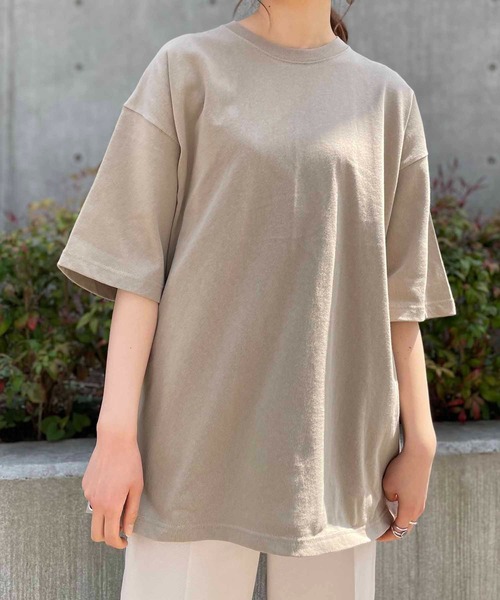 United Athle（ユナイテッドアスレ）の「United Athle/ 9.1オンス マグナムウェイト ビッグシルエット Tシャツ / 4411-01（Tシャツ/カットソー・メンズ・ナチュラル/ライトブルー/ブラック/カーキ/ライトグレー/ホワイト・MEDIUM/LARGE/X-LARGE）」の5枚目の写真