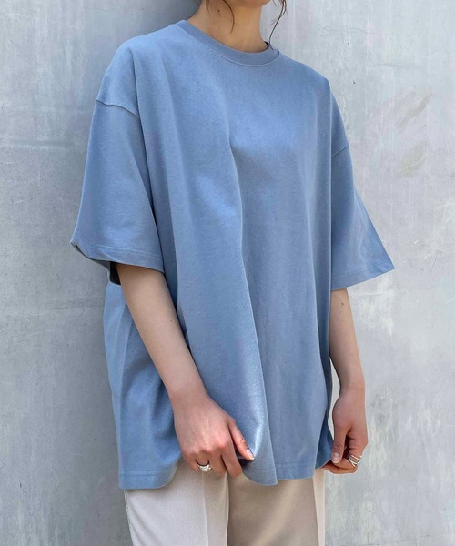 United Athle（ユナイテッドアスレ）の「United Athle/ 9.1オンス マグナムウェイト ビッグシルエット Tシャツ / 4411-01（Tシャツ/カットソー・メンズ・ナチュラル/ライトブルー/ブラック/カーキ/ライトグレー/ホワイト・MEDIUM/LARGE/X-LARGE）」の6枚目の写真