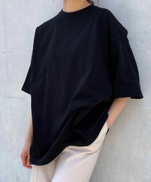 United Athle（ユナイテッドアスレ）の「United Athle/ 9.1オンス マグナムウェイト ビッグシルエット Tシャツ / 4411-01（Tシャツ/カットソー・メンズ・ナチュラル/ライトブルー/ブラック/カーキ/ライトグレー/ホワイト・MEDIUM/LARGE/X-LARGE）」の3枚目の写真