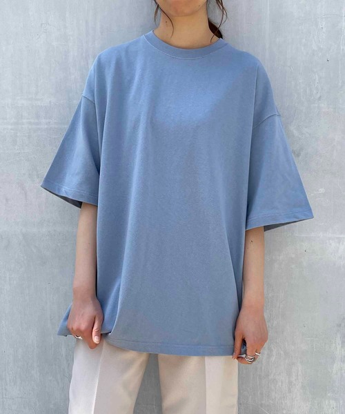 United Athle（ユナイテッドアスレ）の「United Athle/ 9.1オンス マグナムウェイト ビッグシルエット Tシャツ / 4411-01（Tシャツ/カットソー・メンズ・ナチュラル/ライトブルー/ブラック/カーキ/ライトグレー/ホワイト・MEDIUM/LARGE/X-LARGE）」の15枚目の写真