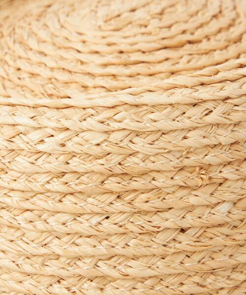 green label relaxing(グリーンレーベルリラクシング)の「【矢野未希子さん着用】ラフィア 2WAY リボン ハット(ハット・レディース・ブラック/ベージュ・FREE)」の14枚目の写真