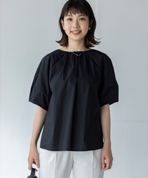 THE SHOP TK  | 【オンオフ対応】袖パフバックリボンブラウス(シャツ/ブラウス)