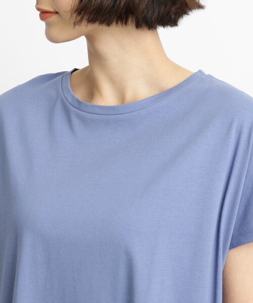 SHOO・LA・RUE(シューラルー)の「◆【接触冷感/洗濯機可】スリット タックスリーブワンピース(ワンピース・レディース・ホワイト系/ブラック/オリーブ/ピンク系/ブルー・02/03)」の10枚目の写真