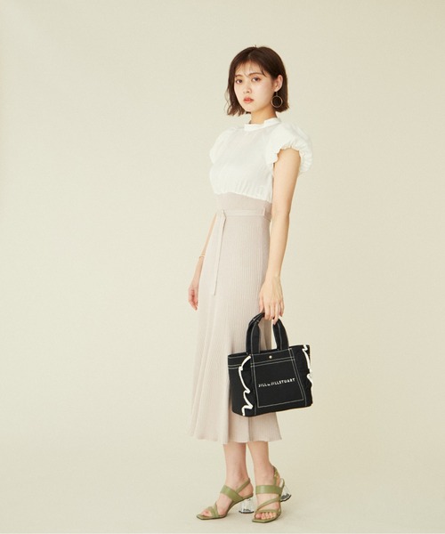 JILL by JILL STUART(ジルバイジルスチュアート)の「◆フリルトート(小)(トートバッグ・レディース・ホワイト/ブラック/ブラウン/ワイン/ピンク・FREE)」の16枚目の写真