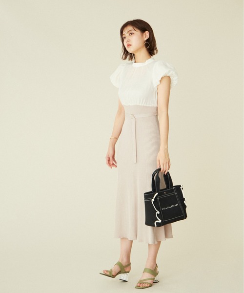 JILL by JILL STUART(ジルバイジルスチュアート)の「◆フリルトート(小)(トートバッグ・レディース・ホワイト/ブラック/ブラウン/ワイン/ピンク・FREE)」の22枚目の写真