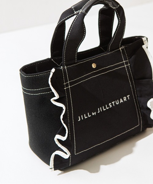 JILL by JILL STUART(ジルバイジルスチュアート)の「◆フリルトート(小)(トートバッグ・レディース・ホワイト/ブラック/ブラウン/ワイン/ピンク・FREE)」の10枚目の写真