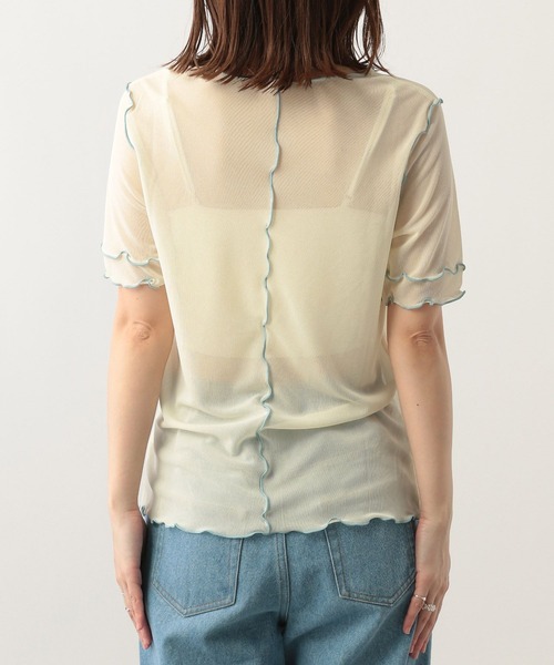 Heather(ヘザー)の「配色メロ-Tシャツ 299582(Tシャツ/カットソー・レディース・アイボリー/パープル/ピンク/ブラック・FREE)」の22枚目の写真