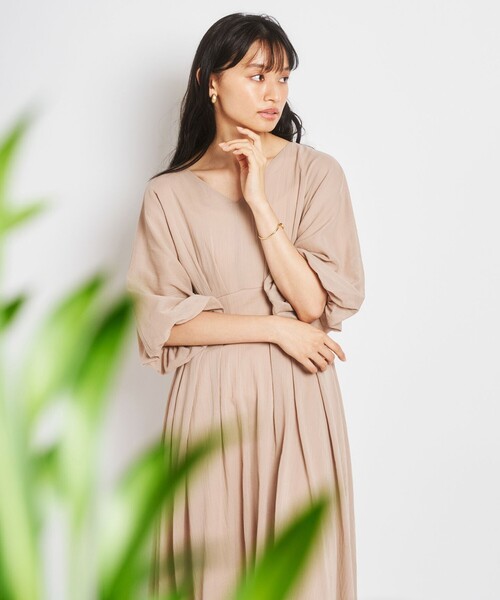 Feroux(フェルゥ)の「【洗える】コットン楊柳エンパイア ドレス(ドレス・レディース・ブラック系/レッド系/ベージュ系/ブルー系・F)」の14枚目の写真