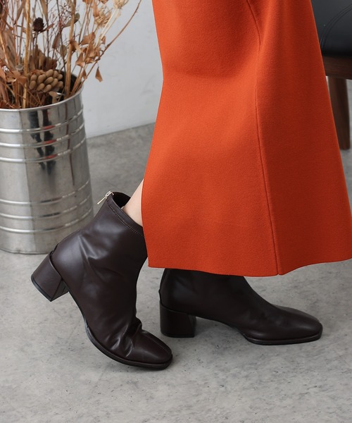 COLONY 2139(コロニートゥーワンスリーナイン)の「ストレッチショートブーツ(ブーツ・レディース・ブラック/ブラウン/アイボリー・SMALL/MEDIUM/LARGE)」の1枚目の写真