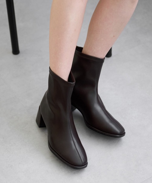 COLONY 2139(コロニートゥーワンスリーナイン)の「ストレッチショートブーツ(ブーツ・レディース・ブラック/ブラウン/アイボリー・SMALL/MEDIUM/LARGE)」の14枚目の写真