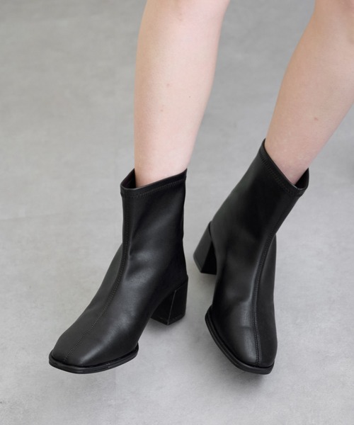 COLONY 2139(コロニートゥーワンスリーナイン)の「ストレッチショートブーツ(ブーツ・レディース・ブラック/ブラウン/アイボリー・SMALL/MEDIUM/LARGE)」の5枚目の写真