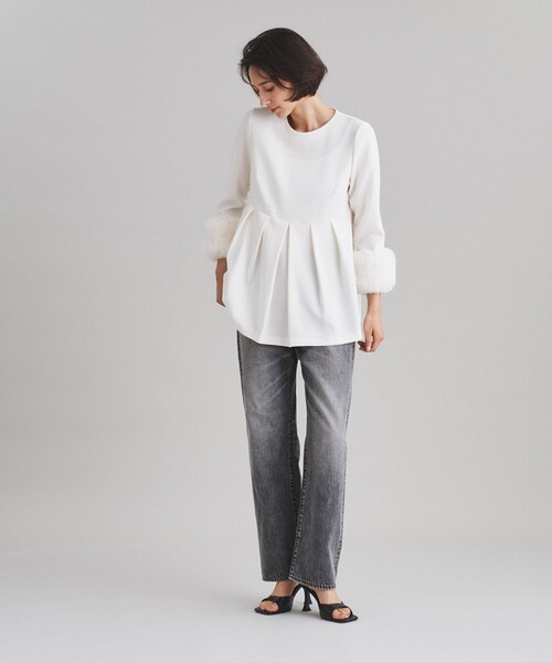 Diagram(ダイアグラム)の「【オンライン限定】ファーカフストップ(Tシャツ/カットソー・レディース・キナリ・38/36)」の3枚目の写真
