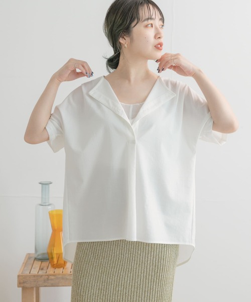 ITEMS URBANRESEARCH(アイテムズ アーバンリサーチ)の「リネンライクハンソデプルオーバー(Tシャツ/カットソー・レディース・ホワイト/カーキ/ブラック系その他・FREE)」の22枚目の写真
