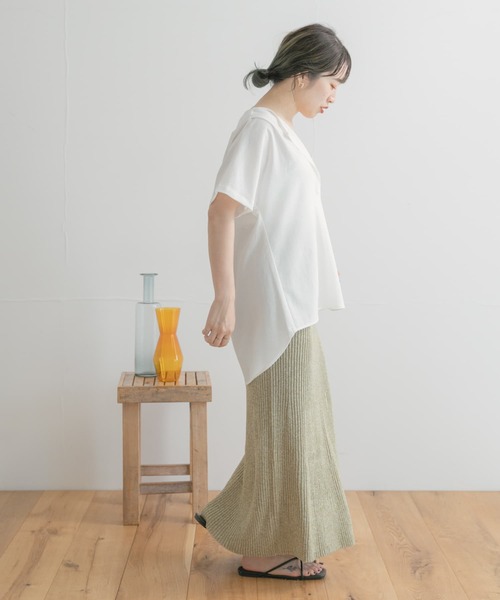 ITEMS URBANRESEARCH(アイテムズ アーバンリサーチ)の「リネンライクハンソデプルオーバー(Tシャツ/カットソー・レディース・ホワイト/カーキ/ブラック系その他・FREE)」の15枚目の写真