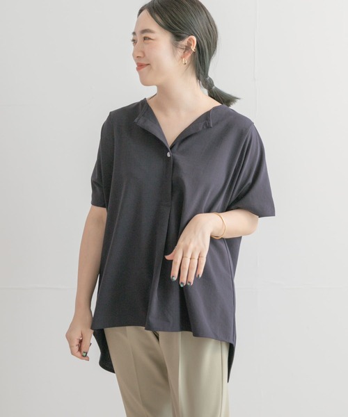 ITEMS URBANRESEARCH(アイテムズ アーバンリサーチ)の「リネンライクハンソデプルオーバー(Tシャツ/カットソー・レディース・ホワイト/カーキ/ブラック系その他・FREE)」の18枚目の写真