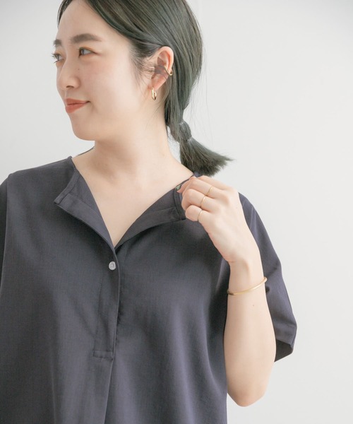 ITEMS URBANRESEARCH(アイテムズ アーバンリサーチ)の「リネンライクハンソデプルオーバー(Tシャツ/カットソー・レディース・ホワイト/カーキ/ブラック系その他・FREE)」の9枚目の写真