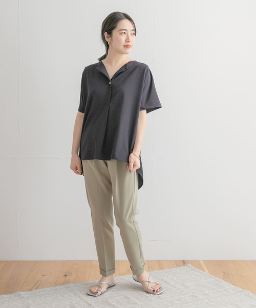 ITEMS URBANRESEARCH(アイテムズ アーバンリサーチ)の「リネンライクハンソデプルオーバー(Tシャツ/カットソー・レディース・ホワイト/カーキ/ブラック系その他・FREE)」の19枚目の写真