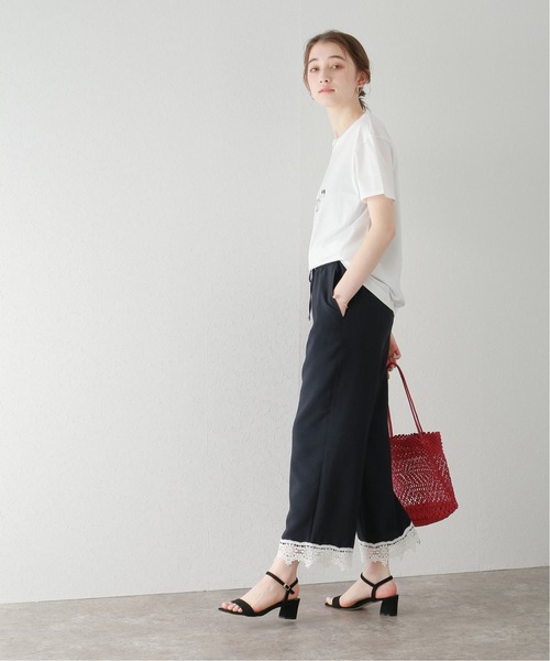 La Totalite ツイードショートパンツ　ブラック38サイズ セール】裾レースパンツ（その他パンツ）｜La TOTALITE
