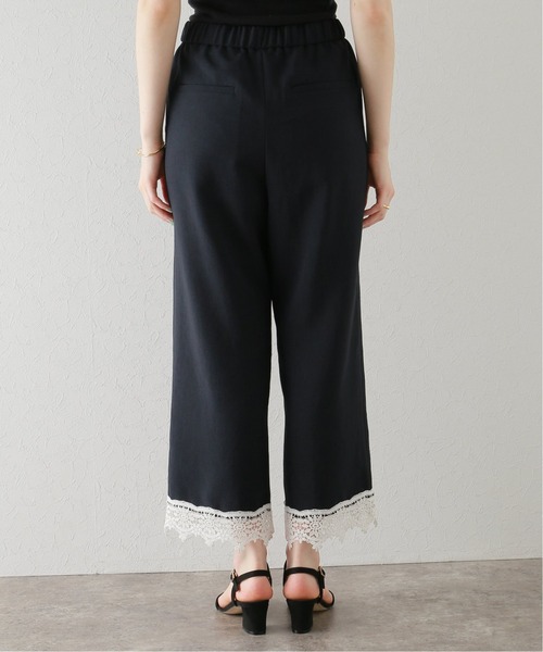 La TOTALITE(ラトータリテ)の「裾レースパンツ(その他パンツ・レディース・ベージュ/ネイビー・38/36)」の4枚目の写真