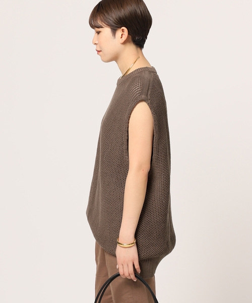 セール】【walenode / ウェルノード 】ストローヤーンニットベスト