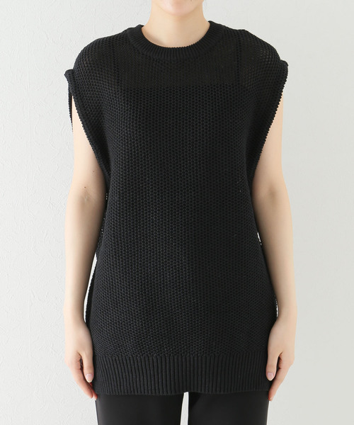 セール】【walenode / ウェルノード 】ストローヤーンニットベスト