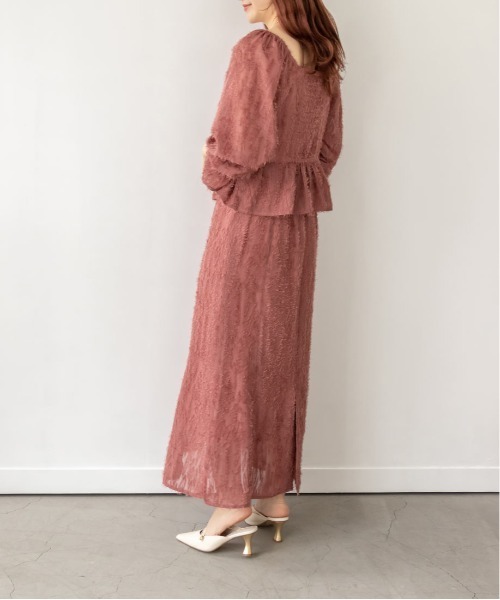 RANDA（ランダ）の「フリンジジャガードセットアップ（シャツ/ブラウス・レディース・ブラウン/ピンク/クリーム・1/0）」の14枚目の写真