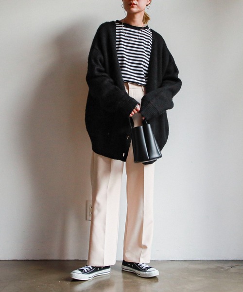 feepur（フェピュール）の「ベーシックボーダーロンTee（Tシャツ/カットソー・レディース・ブラック/レッド/ブルー/グリーン/ピンク・MEDIUM）」の20枚目の写真