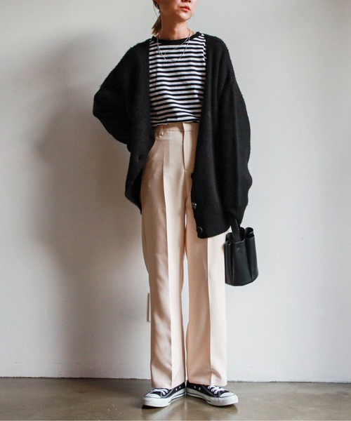 feepur（フェピュール）の「ベーシックボーダーロンTee（Tシャツ/カットソー・レディース・ブラック/レッド/ブルー/グリーン/ピンク・MEDIUM）」の6枚目の写真